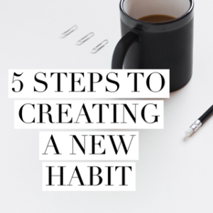 Creating new habit